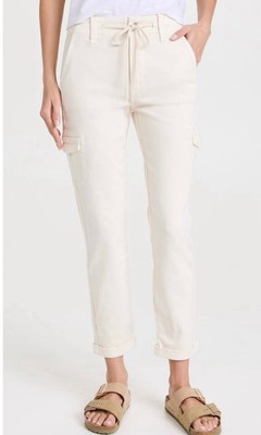 Paige Christy Cargo Straight Utility Jeans Pants 25 $225 