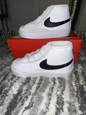 Nike Toddlers Blazer Mid '77 TD Sneakers White Black DA4088-100 Size 10C