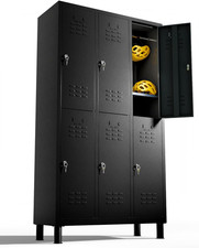 Armadietti Spogliatoio 180 X 97 X 40 Cm Armadietti Metallici a 6 Ante Armadietto