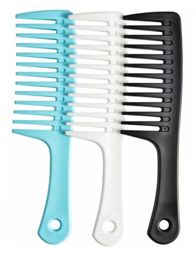 Wide Tooth Detangling Comb, Durable Styling Brush for Curly, Long and Wet Hair 