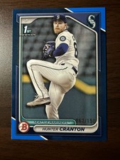 2024 Bowman Draft 1st Base Blue Border #BD-144 Hunter Cranton 062/150 Mariners