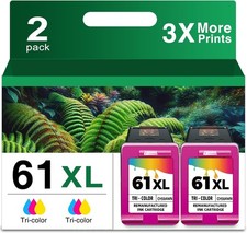61XL Color Ink Cartridge Replacement For HP 61 XL 61XL Tricolor Ink HP61