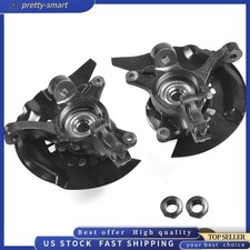 Pair Front Steering Knuckles+Wheel Hub Bearings fit Toyota Camry 2004-2006 2.4L