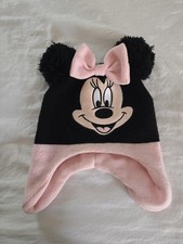 Disney Minnie Mouse baby girl hat and gloves 2T-3T mittens