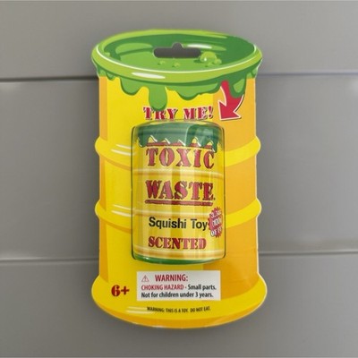Toxic Waste Scented Squishi Toy Green Yellow Stress Reliever Fun Collectible