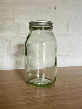 Image of 4 x 500ml Clear Glass Jars with EPE lined aluminium screw lids - set of 4 jars