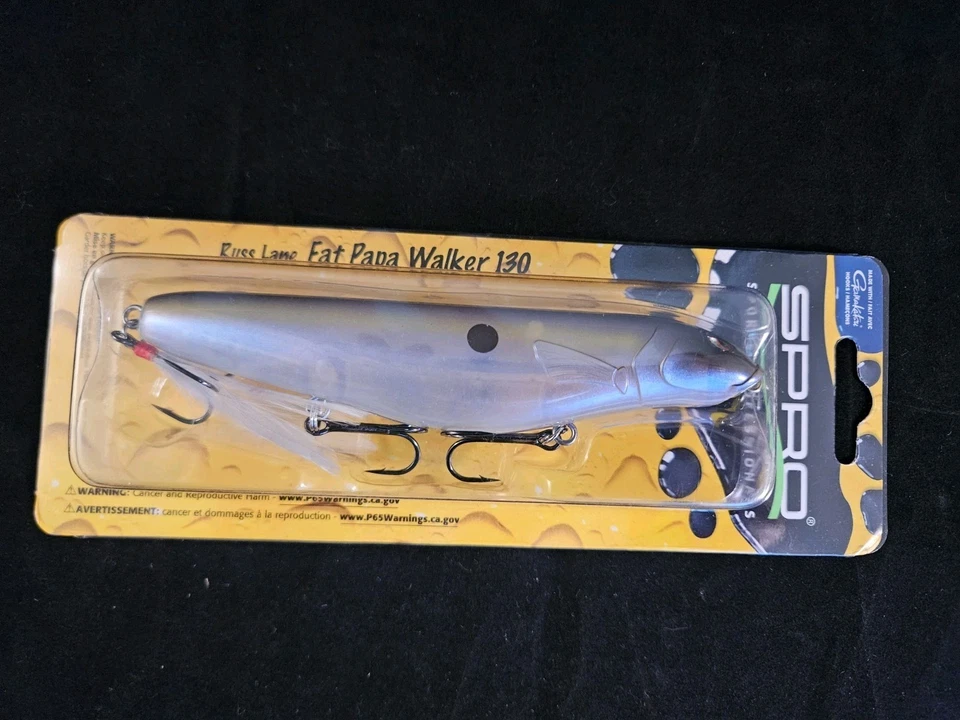 3 señuelos de pesca SPRO Russ Lane Fat Papa Walker 130 Topwater, 3 colores, lote 2 Foto 2 de 4
