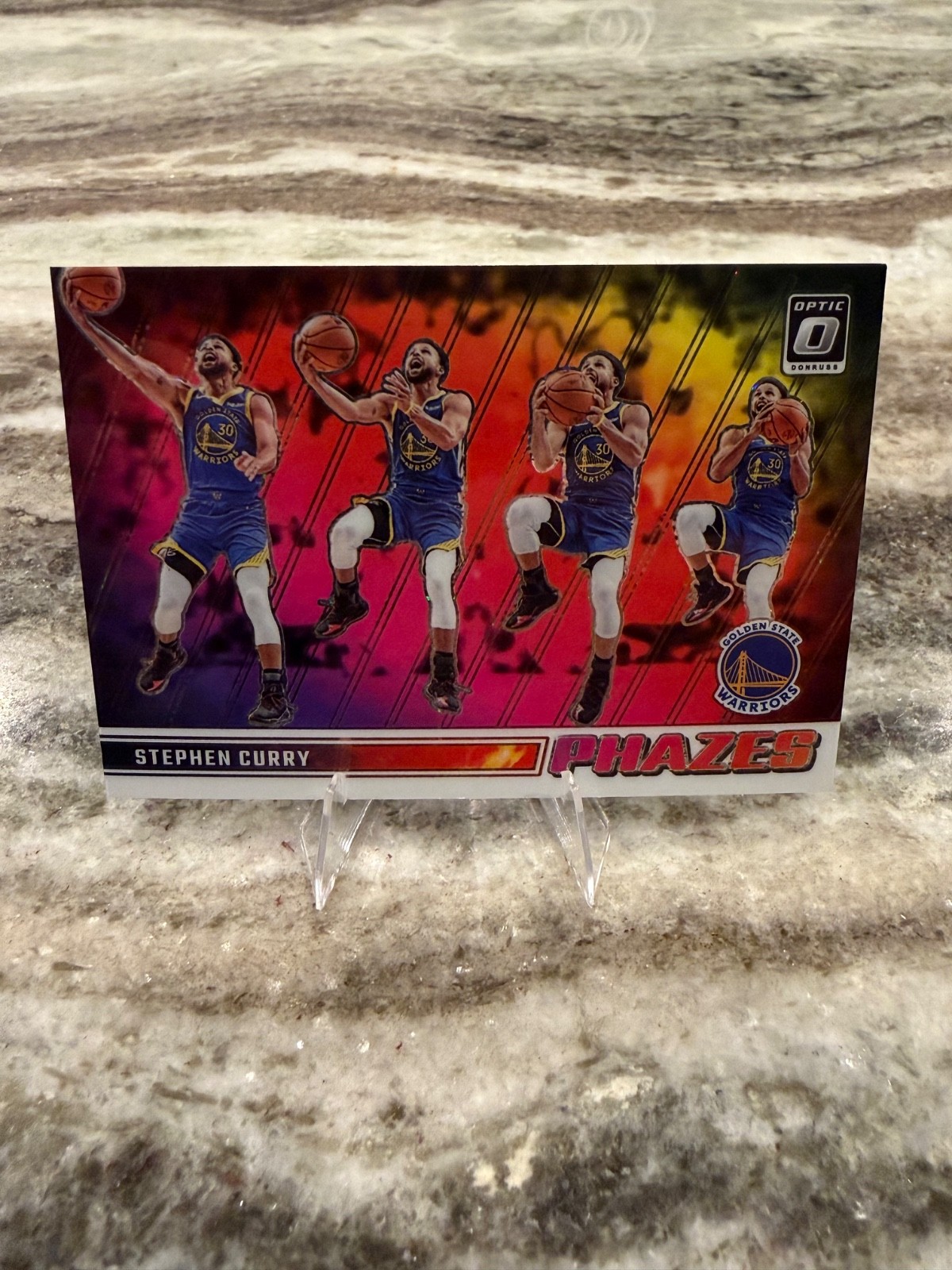 Stephen Curry 2023-24 Donruss Optic Basketball Phazes Insert Case Hit SSP #22