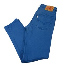 Levis Mens Jeans 502 29 x 32 Taper Fit Medium Royal Tidal Blue Stretch Cotton