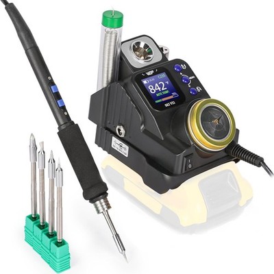 Cordless Soldering Station for Dewalt 20V Battery Soldering Iron Kit with Integr