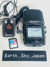 Zoom H2n Handy Recorder with RC2 Remote  SD Card - Tested FROM JAPAN