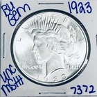 1923 BU UNCIRCULATED SILVER PEACE DOLLAR AUTHENTIC U.S. MINT FREE SHIPPING 7372