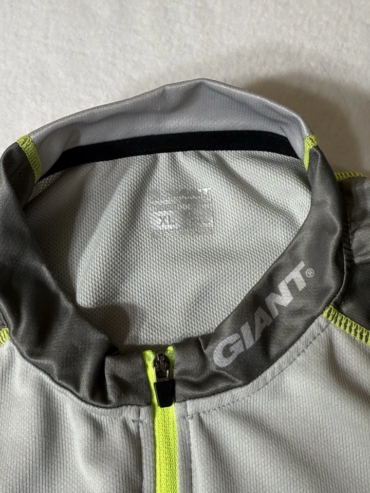 Camiseta de ciclismo para hombre Giant Brand gris y verde talla XL Foto 2 de 4