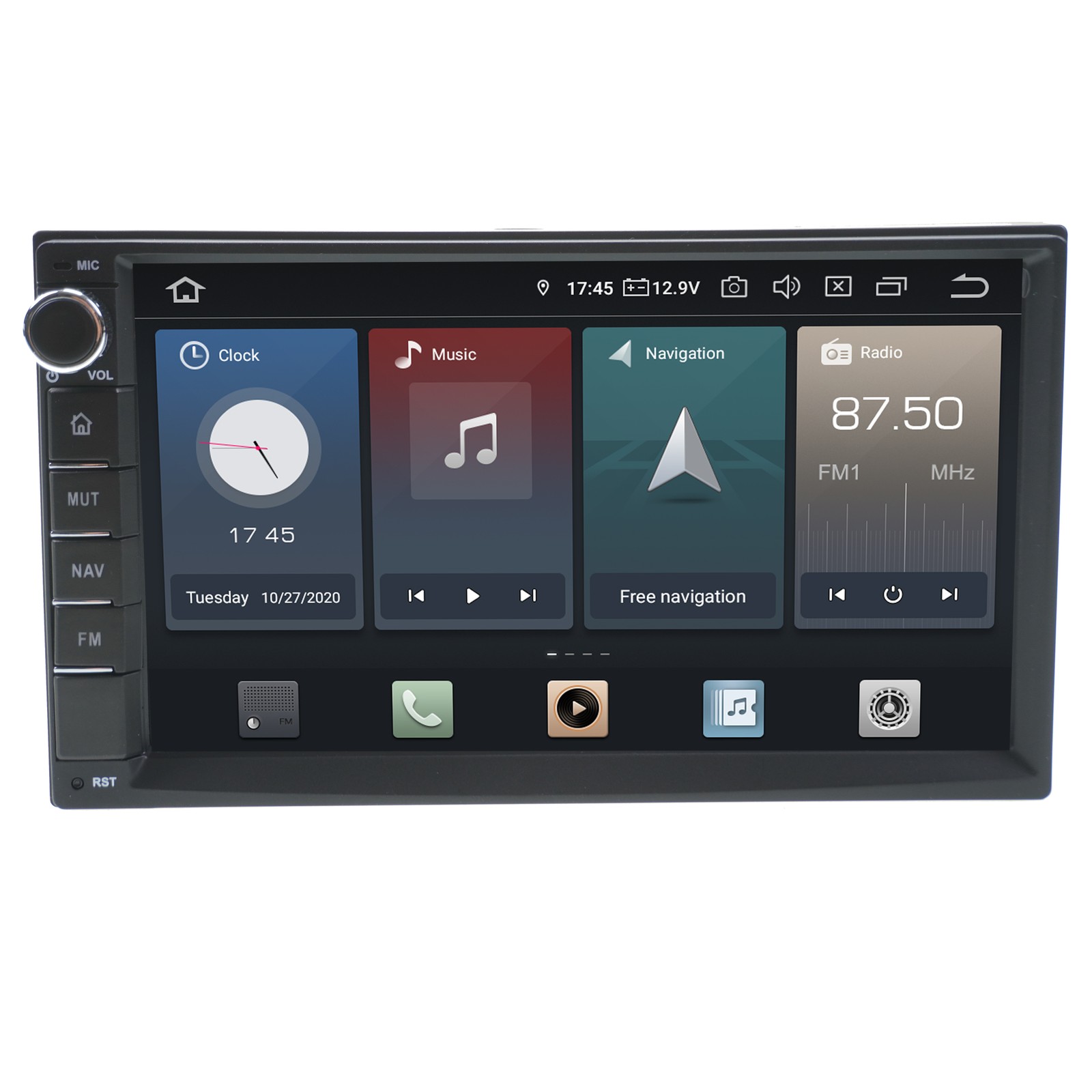 2 DIN 7"" Touchscreen Android Car Radio Navigation GPS USB Media System