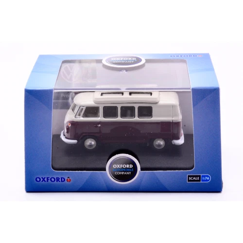 VW T1 CAMPER TITAN RED/BEIGE 1:76 Oxford Auto Stradali Modellino Nuovo - Immagine 2 di 2