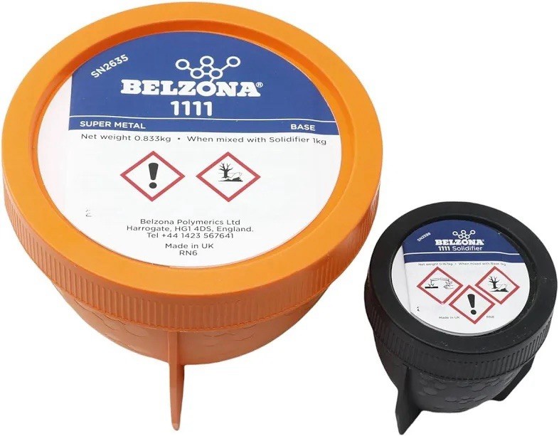Belzona 1111 Super Metal Set Base & Solidifier 1kg Sealed NEW