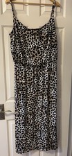 Leopard Print Dress Size 20 Strappy Midi Length Summer George