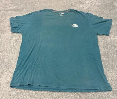 Camiseta The North Face Para Hombre XL Verde Gráfico Caja Logo Nunca Dejes de Explorar AGUJERO - Imagen 1 de 4