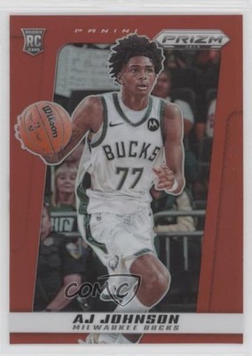 2024-25 Panini Prizm Deca Red Prizm 18/199 AJ Johnson #154 Rookie RC 13c5