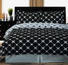 Duvet Cover 3 Piece Set - Soft and Breathable Cotton Duvet Cover Set - 100 C...