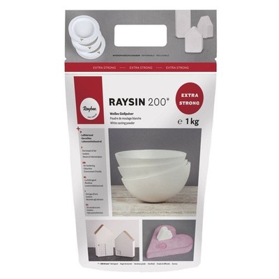 (4,99 /kg) Rayher Gießpulver Raysin 200 weiss 4 kg Gießmasse abformen B-WARE