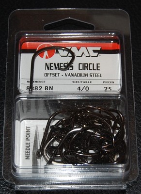 VMC 8382BN-40 Nemesis Saltwater Circle Hooks Size 4/0 Vanadium Steel Pack of 25