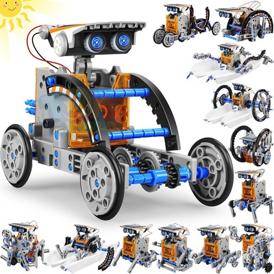 STEM 13-in-1 Solar Robot, DIY Science Kit, Educational Toy for Kids 8-12