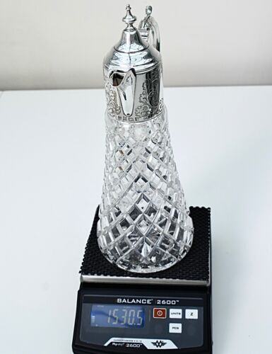Fabelhafte große Sterlingsilber montierte Claret Kanne. Charles S Green & Co Ltd 1973 - Bild 23 von 24