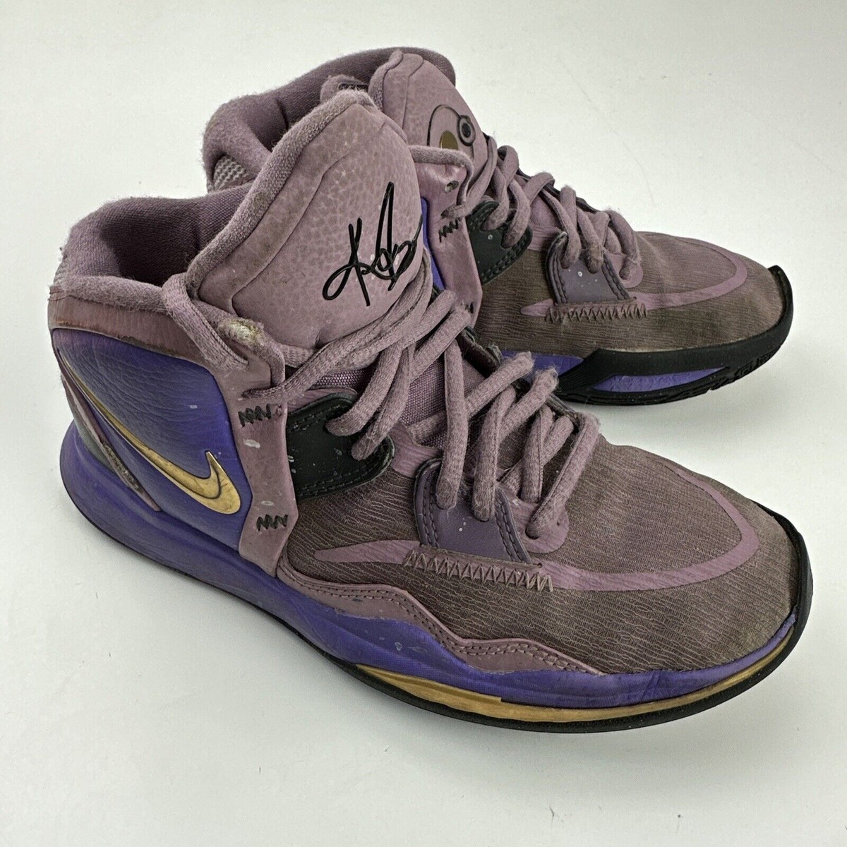 Nike Kyrie Infinity Youth Shoes Size 4 Y Purple Gold DD0334