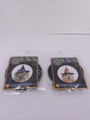 Rubies Pet Shop Witch Hat With Hair And Candy Corn Hat With Hair S/M Halloween