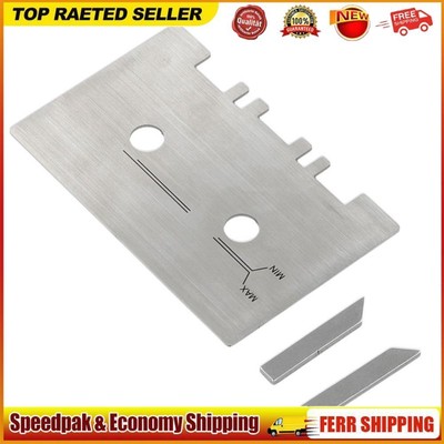 Cassette Cauge Sets with 2pcs Check Bar Metal Guide Set Easy To Install Sliver