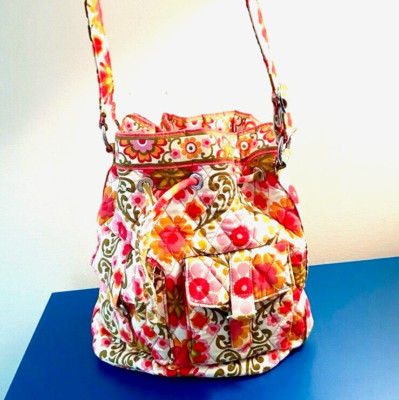 NEW Vera Bradley Quick Draw Folkloric Bucket Crossbody Shoulder Bag Purse NEW