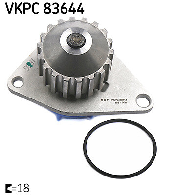 Engine Cooling Water Pump Fits Citroën Berlingo C2 Fiat Peugeot SKF VKPC 83644 - Image 4