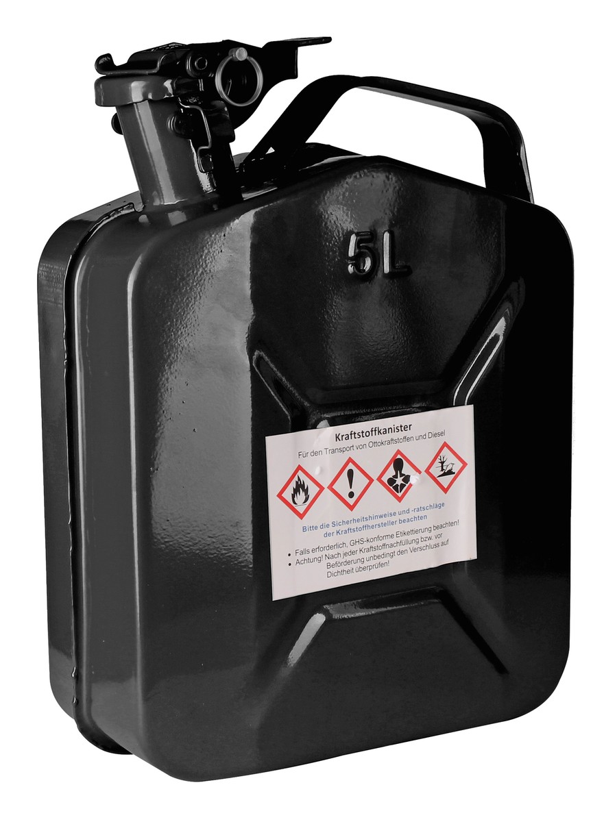 BW® Kraftstoffkanister Metall Benzinkanister 5 Liter mit