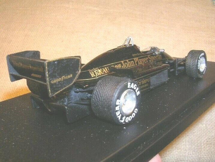 LOTUS RENAULT 97T JPS PORTUGUESE GP 1985 WINNER AYRTON SENNA TAMEO 1/43 TRUE - Immagine 3 di 4