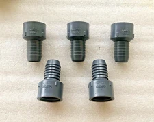 Lot of 5 ~ Lasco 1" Insert Female Adapter Spear Schedule 80 PVC ~ FREE SHIPPING