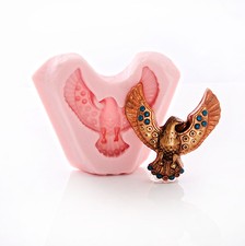 Western Bald Eagle Silicone Mold Food Safe Fondant Candy Craft Resin Clay (967)