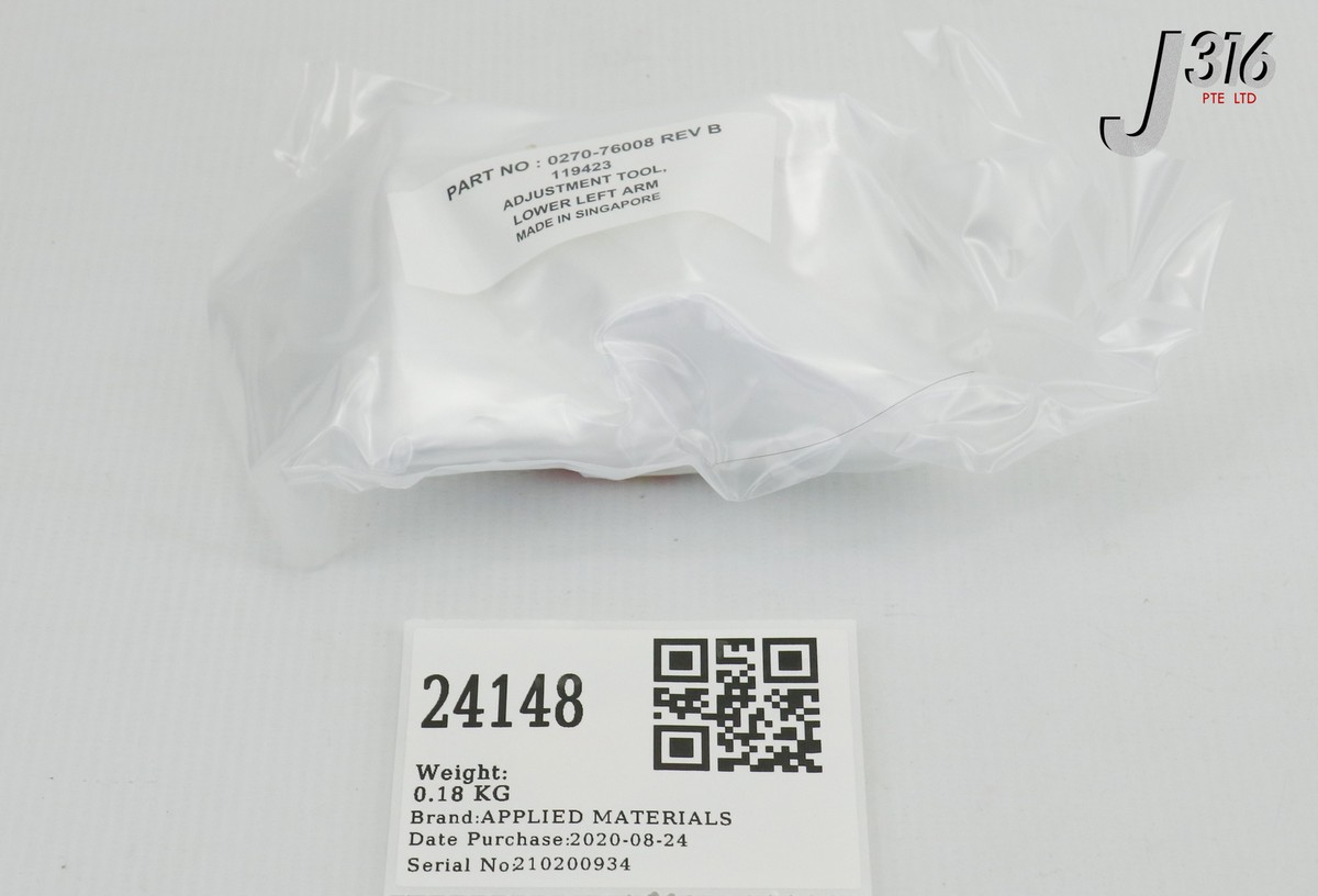 は 24148 APPLIED MATERIALS ADJUSTMENT TOOL LOWER LEFT ARM (NEW) 0270