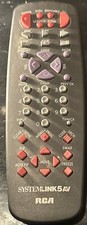RCA System Link 5 AV Universal Remote Control Tested/Works F3