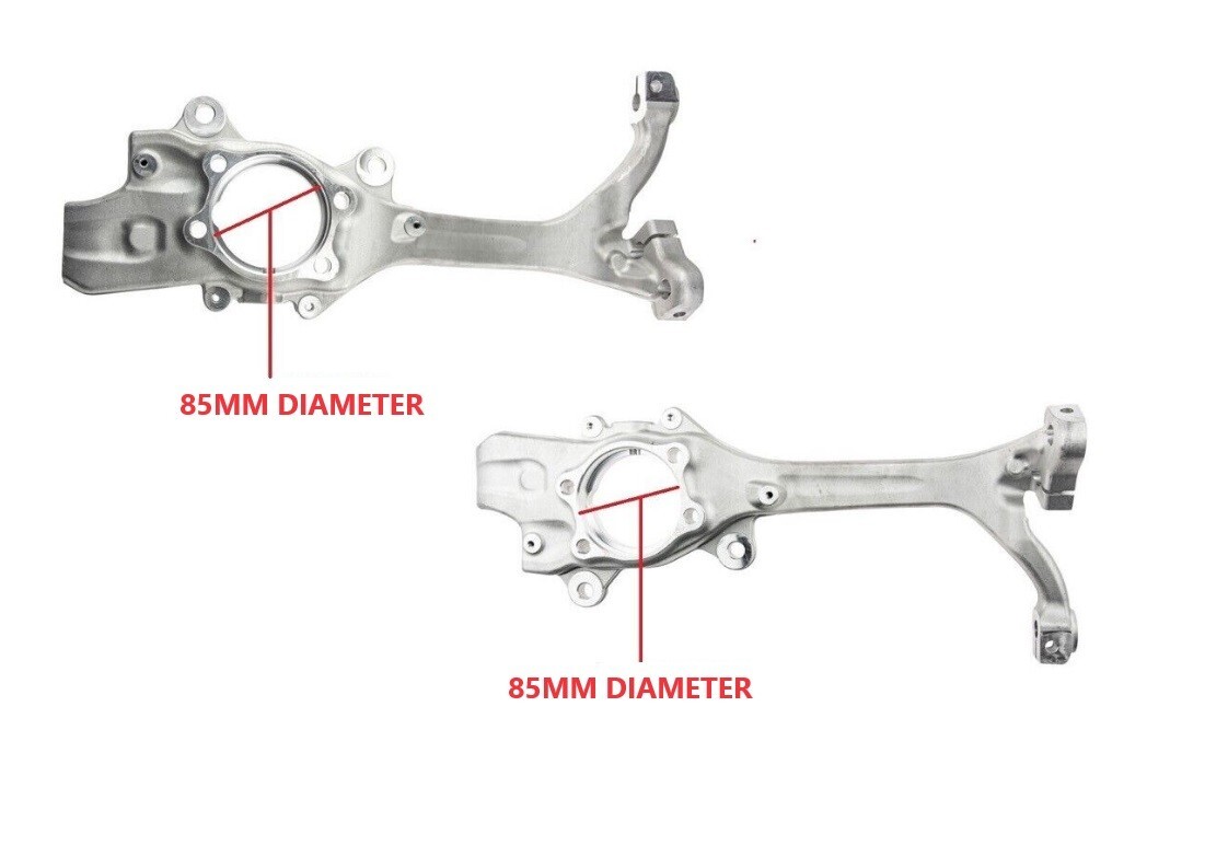STEERING KNUCKLE CARRIER FRONT PAIR 85MM For AUDI AVANT A6 C6 4F5 2.7/3.0/4.2