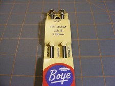 Boye 10-Inch Aluminum Single Point Knitting Needles, Size 8 color gray New