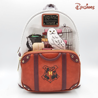 Loungefly Harry Potter Hedwig Suitcase Mini Backpack New