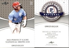 OWEN EGAN 2022 LEAF PERFECT GAME 