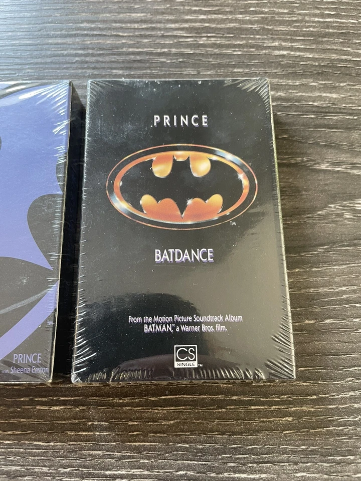 (2) SEALED 1989 Batman Soundtrack Cassettes Single Prince Batdance Arms of Orion - Image 3 of 4