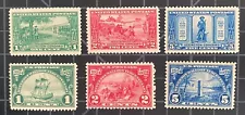 US Stamps - 614-619 - MOGH - SCV = $40.55