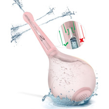 Updated Anal Vaginal Bulb Douche with Back-Flow Prevention Enema Bag Cleaner
