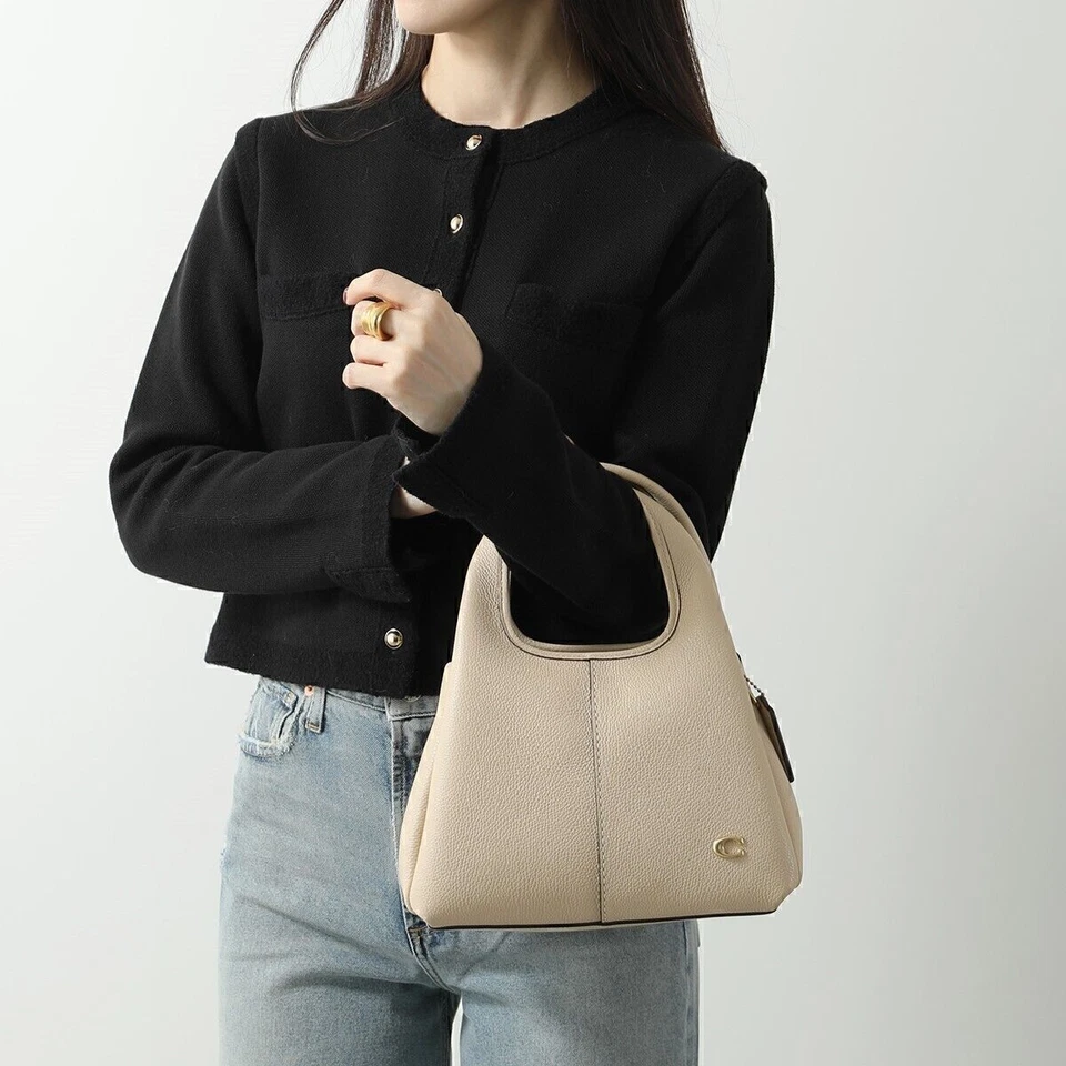 Hot COACH CM545  Polished pebble Leather 2way Shoulder Bag 3 Color - Image 3 of 4