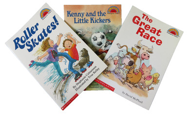 3 Hello Reader Level 2 Books Roller Skates The Great Race Kenny and the Little