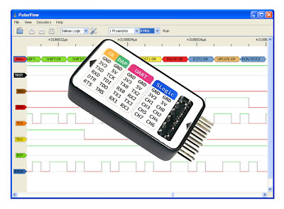 LogicAnalyzer (8Channels)/CKLink(RISC-V) /DAPLink(ARM)/UART2USB Button Switching