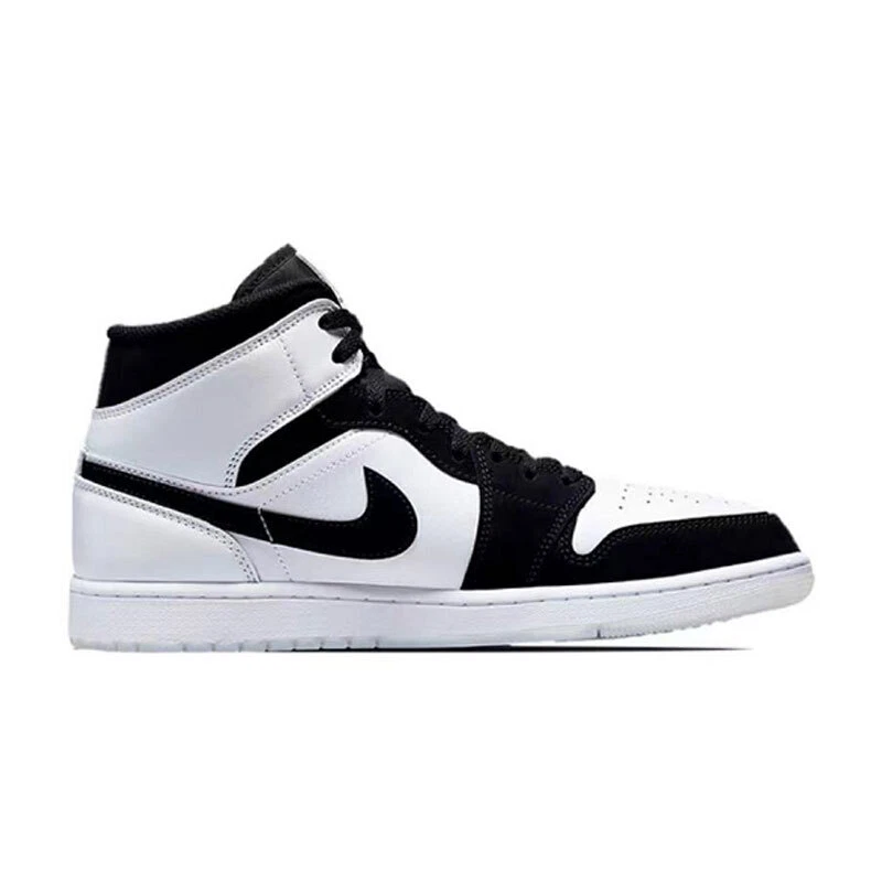 Pantalones cortos Nike Air Jordan 1 AJ1 Mid Diamond negros blancos para hombre DH6933-100 Foto 4 de 4